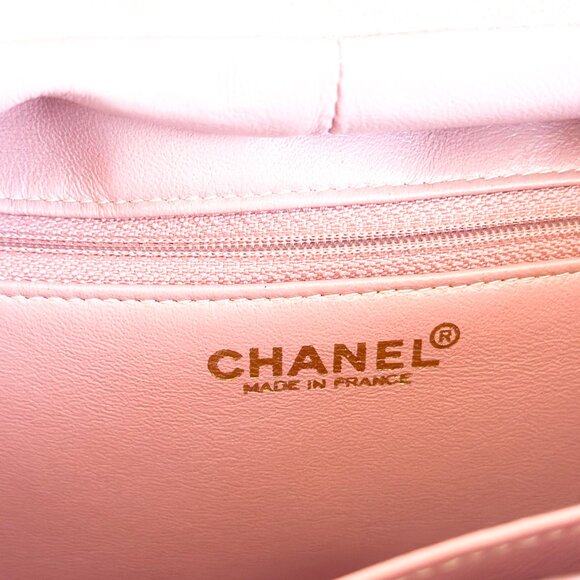Chanel Pink Suede Top Handle Bag - Picture 14 of 16